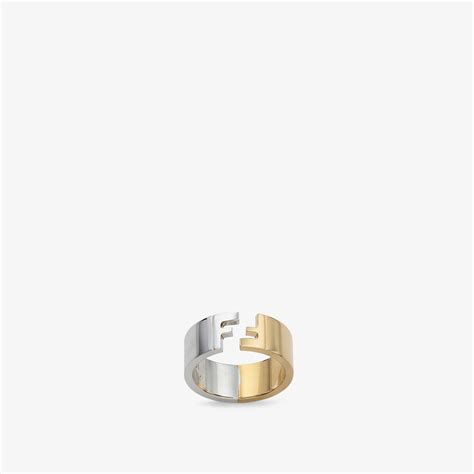 bague fendi homme argent|Bague FF .